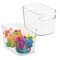 mDesign Plastic Kids Toy Box Storage Organizer Tote Bin, 10" Long, 2 Pack